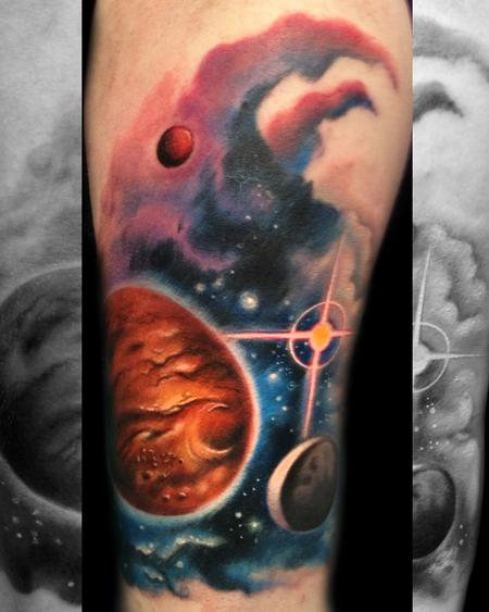 Mathew Clarke -  space tattoo.